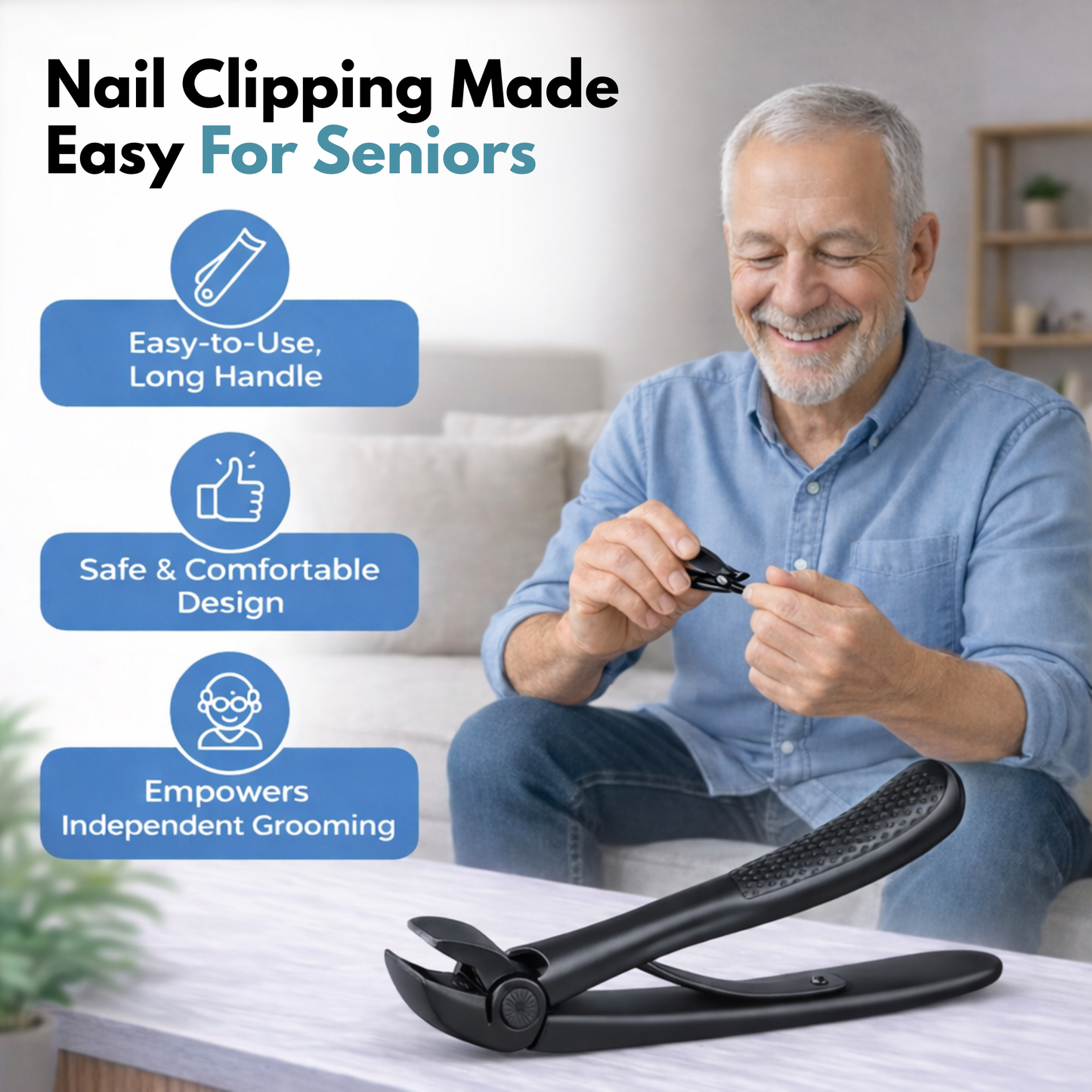 EaseClip™ Extended Nail Clipper